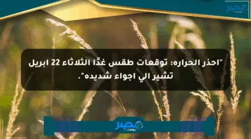 “احذر الحرارة: توقعات طقس غدًا الثلاثاء 22 أبريل تشير إلى أجواء شديدة”.
